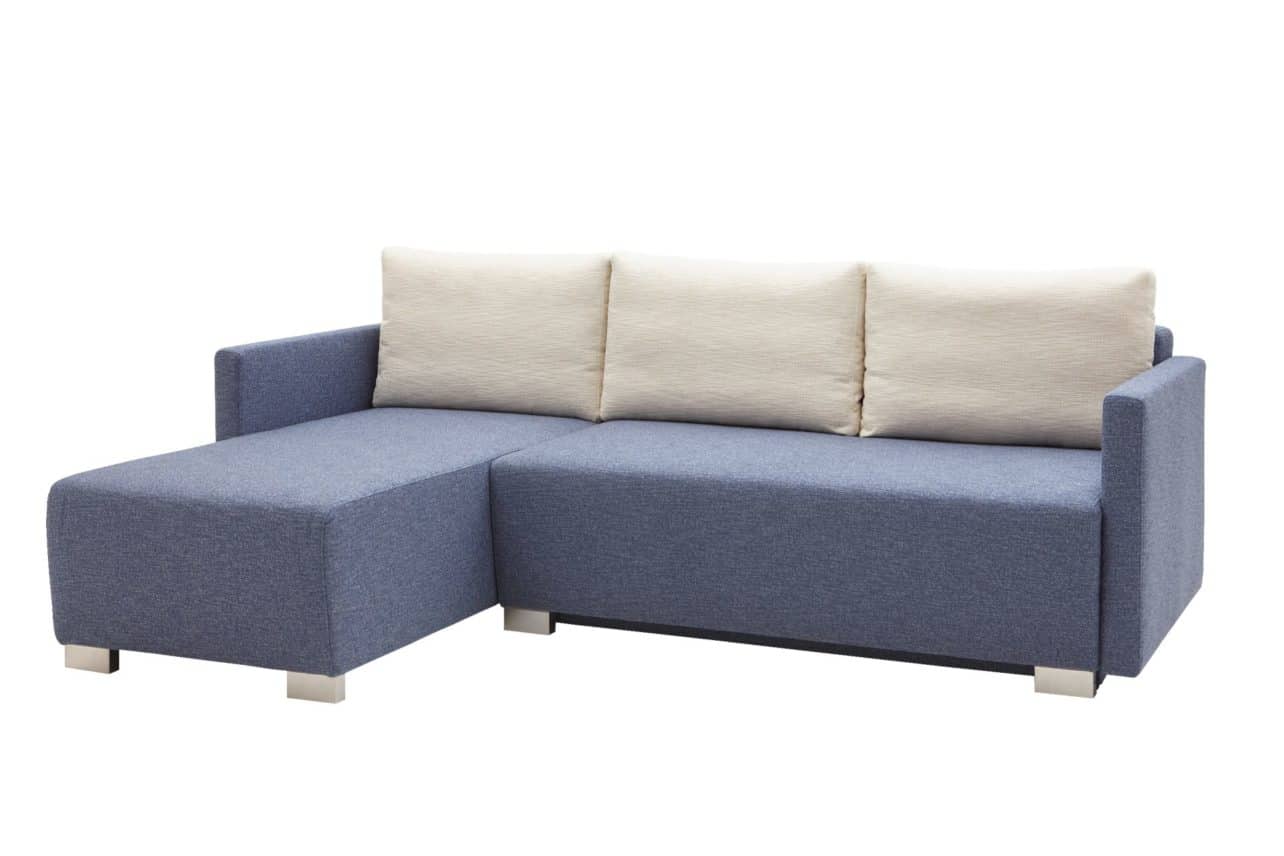 Schlafsofa Move mit Recamiere in Blau