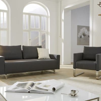 2,5-Sitzer Sofa Gio und Schwingsessel Gio Novum